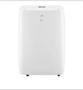 lot 5061 image: LG 6,000 BTU Portable Air Conditioner Cools 250 Sq. Ft. with Dehumidifier in White&nbsp- Retail $316.21