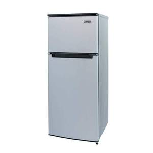 lot 5072 image: Magic Chef HMDR450SE Double Door Mini Refrigerator Stainless Look 4.5 cu. ft. - Retail $333.96