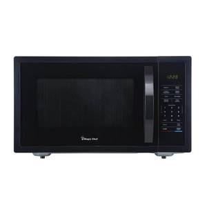 lot 5080 image: Magic Chef 1.6 cu. ft. Countertop Microwave in Black with Gray Cavity - Retail $99