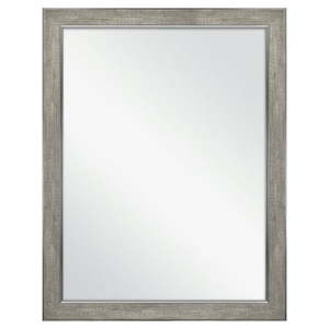 lot 5082 image: Better Homes &amp Gardens 35.5 x 45.5 Wall Mirror, Rustic Gray with Pewter Finish