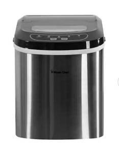 lot 5106 image: Magic Chef 27 lbs. Portable Countertop Ice Maker in Stainless Steel