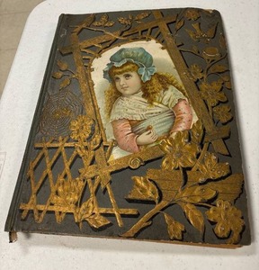 lot 93 image: Victorian scrapbook