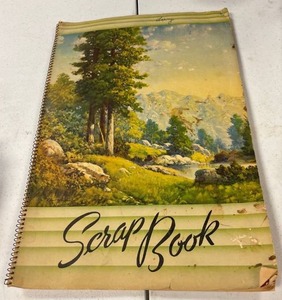 lot 95 image: Vintage spiral scrapbook
