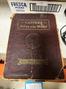 lot 100 image: 1935 cappers atlas of the world