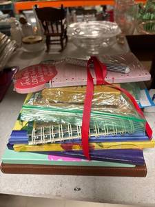 lot 101 image: Misc notebooks, stamp, journals