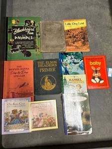 lot 106 image: vintage children��s books and blackboard fun with animals
