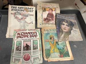 lot 119 image: 4- vintage magazines