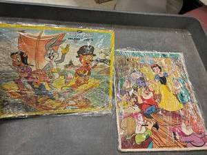lot 136 image: 2-Vintage cardboard puzzles