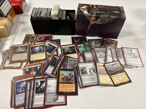 lot 138 image: Large Qty magic of the gathering cards 1990s-2012, with Dark Ascension box