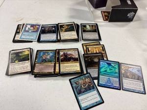 lot 139 image: Magic of the gathering cards in star city games box, 2006-2012