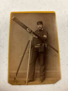 lot 145 image: Antique photo, surveyor
