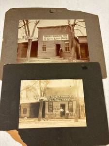 lot 147 image: Antique photos, grocery store (same building)