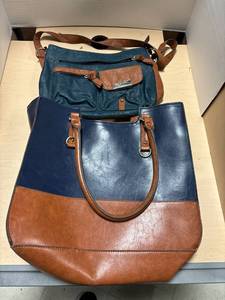 lot 253 image: 2- Faux leather bags