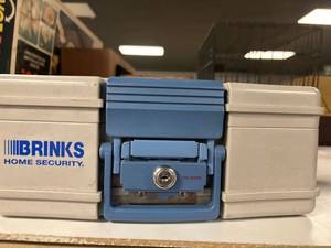 lot 272 image: Brinks home security safe, with keys