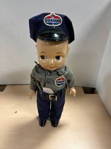 lot 295 image: Vintage Buddy Lee doll, in standard oil uniform with hat