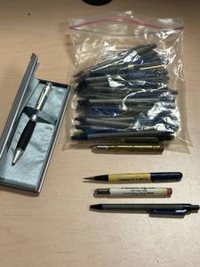 lot 300 image: Ink pens and bullet pencils