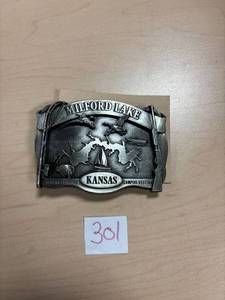 lot 301 image: 1987 Milford lake belt buckle