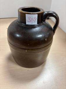lot 307 image: Antique 3 gallon whiskey jug