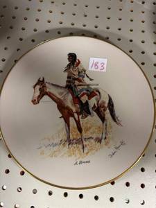 lot 183 image: 1901 a Breed from the portfolio bunch of buckskins, gorham plate