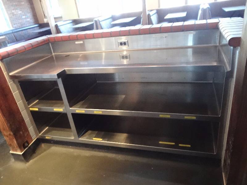 lot 641 image: 74x25 Fully Stainless Prep Storage Station