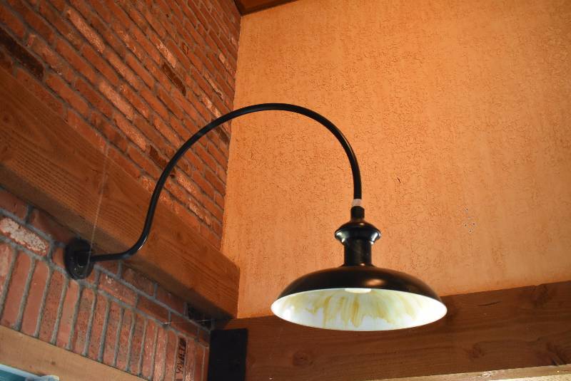 lot 694 image: (3) Wall Mounted Industrial Style Lights