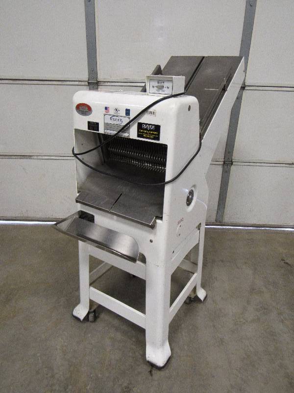 lot 5918 image: Oliver Gravity Feed Bread Slicer