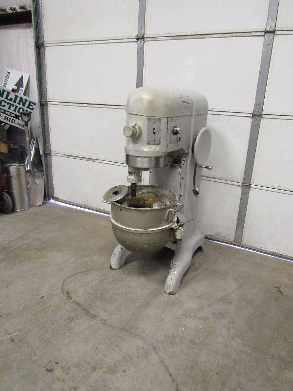 lot 5919 image: Hobart 60 Qt Mixer With Attachments
