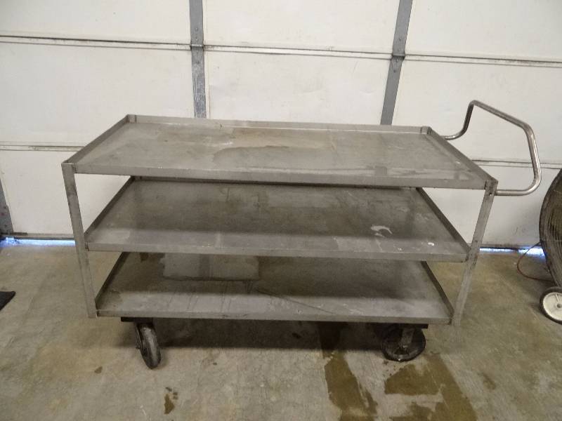 lot 5523 image: 60x30 (3) Tier Stainless Cart