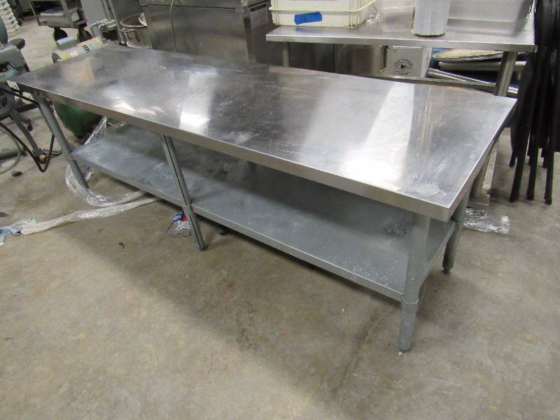 lot 5941 image: 84 X 24 Stainless Top Equipment Stand