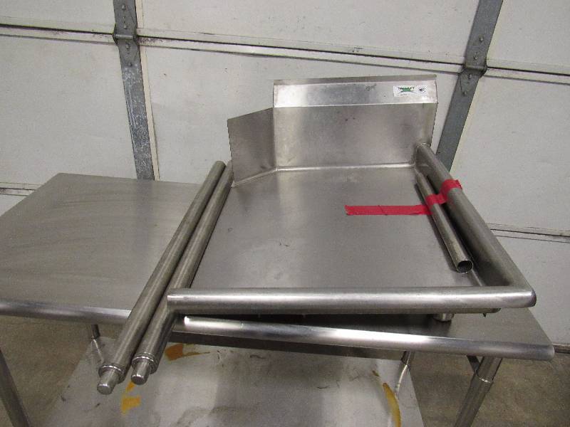 lot 5948 image: Regency 24 Right Hand, Clean Side Stainless Table