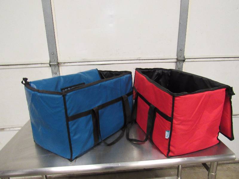 lot 5955 image: Pair Of 24X 12 Insulated Food Delivery Bags