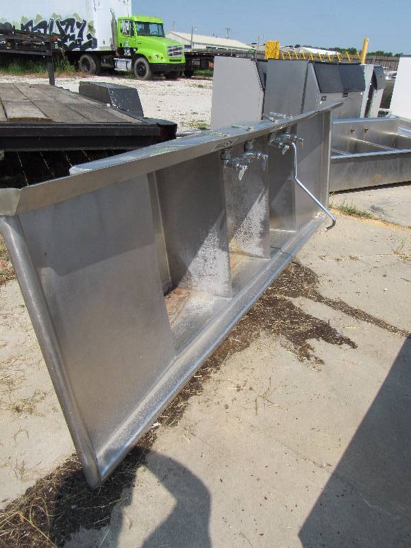 lot 527 image: Fully Stainless (3) Compartment Sink