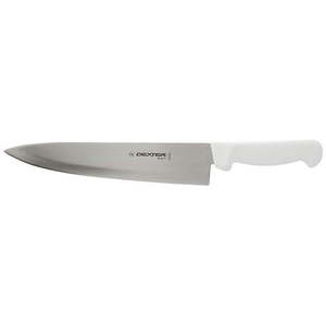 lot 61470 image: Dexter Russell Cutlery 31601-We-1 Dexter Russell P94802 Basics 10 Cooks Knife wWhite Handle