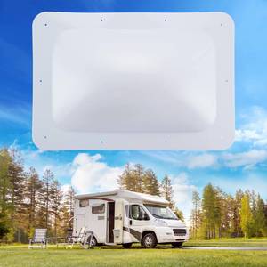 lot 61474 image: Rengue RV Skylight, 18 x 26 Inch OD RV Skylight Cover, Sturdy High-Strength 14 x 22 Inch DIY RV Skylight Dome Opening Replacement for RVs, Easy Installation, White