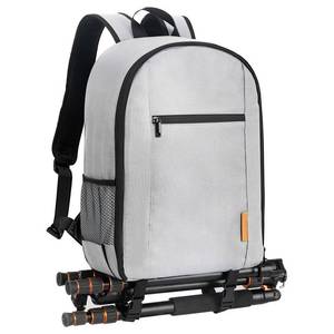 lot 61479 image: TARION Camera Backpack Bag for Photographers DSLR Camera Bag with Laptop Compartment Waterproof Raincover Travel Photo Backpack Bag Case Gray TB-M