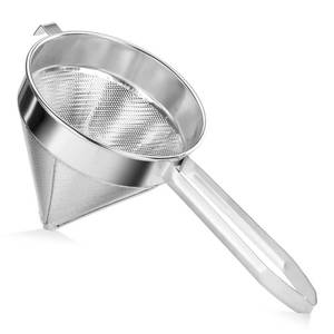 lot 61482 image: New Star Foodservice 34295 188 Stainless Steel China Cap Strainer, 9-Inch, Fine Mesh