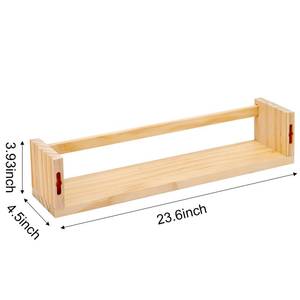 lot 61487 image: Fixwal Nursery Book Shelves, 23.6 Inch, Set of 3, Natural Wood
