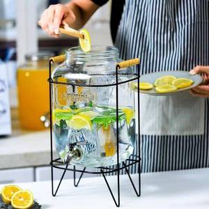 lot 61504 image: 2 Gallon Glass Drink Dispenser