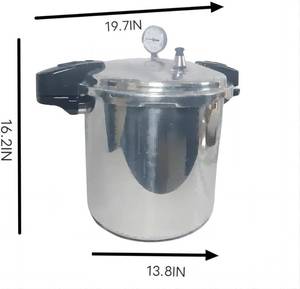 lot 61508 image: Aluminum Pressure Cooker, 23-Quart