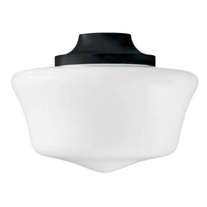 lot 61516 image: Hunter Fan Company, Original Damp-Rated Traditional Globe Light Kit, Black
