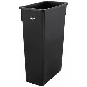 lot 61530 image: Winco Slender Trash Can, 23-Gallon, Black