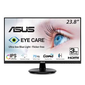 lot 61568 image: ASUS VA24DQ 23.8in Monitor, 1080P Full HD, 75Hz, IPS, Black
