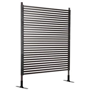 lot 61572 image: Follook Outdoor Privacy Screens Freestanding, 48W x 71H Inches, Brown