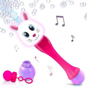 lot 61576 image: Light Up Bunny Easter Bubble Wand, 14 Inch