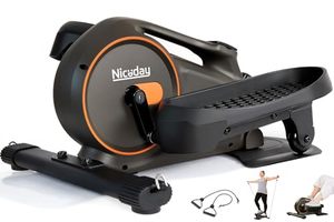 lot 61586 image: Niceday 2-in-1 Under Desk Elliptical, Black