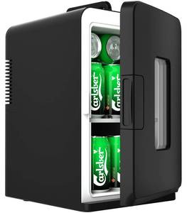 lot 61590 image: 15 Liter21 Cans Mini Fridge for Bedroom, Black