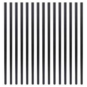lot 61593 image: Myard 32 Inch Grooved Classic Hollow Round Aluminum Deck Balusters for Deck Railing Porch (50-Pack, Matte Black)