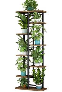 lot 61606 image: Linzinar Plant Stand 8 Tier 9 Potted Multiple Flower Pot Holder Shelf