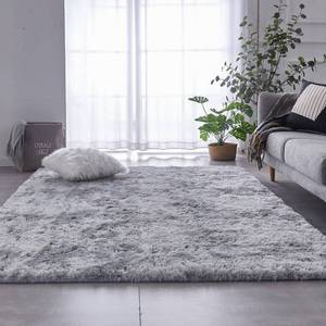 lot 61621 image: TABAYON Extra Large Shag Area Rug, 9x12 Feet Tie-Dyed Light Grey Indoor Ultra Soft Plush Rugs for Living Room, Non-Skid Modern Nursery Faux Fur Rugs for Home Decor