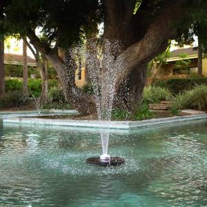 lot 61631 image: Alpine Corporation 550 GPH Floating Spray Fountain Pump with LED Lights